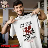 New Jersey folk festival 50th anniversary 2025 Unisex