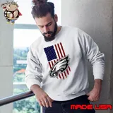 Philadelphia Eagles American Flag logo shirt