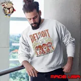 Skeleton and Tiger Detroit Baseball Sweatshirt