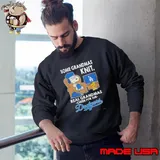 Snoopy And Woodstock Some Grandmas Knit Real Grandmas Cheer For The Los Angeles Dodgers Sweatshirt