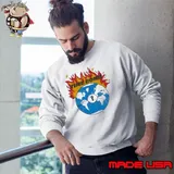 Time Bomb logo earth fire Sweatshirt