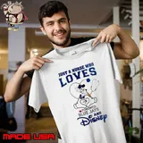 Toronto Blue Jays Mickey Mouse just a nurse who loves and Disney Baseball Unisex