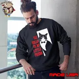 Cat X the Scarface say hello to my little friend poster Sweatshirt