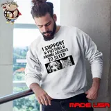 Cat and dog I support putting animal abusers to sleep shirt