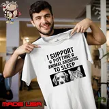 Cat and dog I support putting animal abusers to sleep Unisex