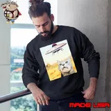 Cat flying saucer feline shirt