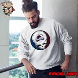 Grateful Dead with Colorado Avalanche NHL Hockey logo Sweatshirt