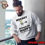 Hockey Makes Me Happy Shirt