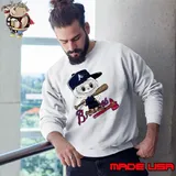 Labubu Charlie Brown Atlanta Braves shirt