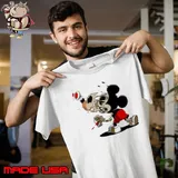 Melting Mickey Mouse Skeleton Street Art Cartoon Graphic Unisex
