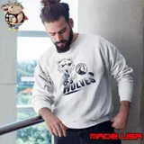 Minnesota Timberwolves mascot riding motorbike shirt