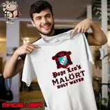 Pope Leo’s Malort Holy Water logo shirt