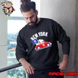 Snoopy and Woodstock driving car New York Yankees Sweatshirt