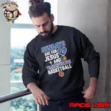 Sundays Are For Jesus And Timberwolves Basketball Graphic Shirt