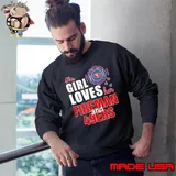 This girl loves her fireman and San Francisco 49ers shirt