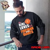 This girl loves her fireman and San Francisco Giants shirt