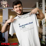 UNC Wilmington Seahawks dad noun definition seafood and shouting all year Unisex