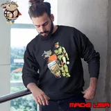 Master Chief Mountain Dew Game Fuel Xbox 360 Era Aesthetic Mashup Sweatshirt