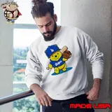 Winnie The Pooh LA Dodgers Pooh Dodgers Baseball Sweatshirt