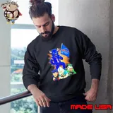 Buffalo Bills mascot standing with flag Sweatshirt