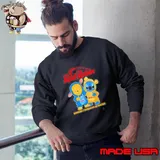 Red robin pooh and stitch friends Sweatshirt