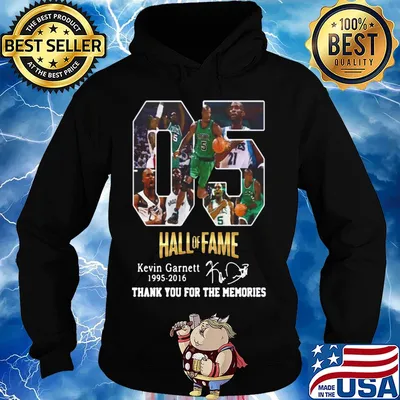 05 Hall of Fame Kevin Garnett 1995 2016 signature t-s Hoodie