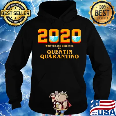 2020 written and directed by quentin quarantino mask covid-19 s Hoodie