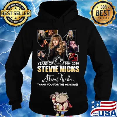 54 years of 1966-2020 Stevie Nicks signature thank you for the memories s Hoodie