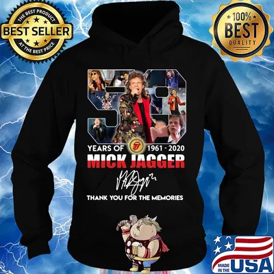 59 years of 1961-2020 Mick Jagger signature thank you for the memories s Hoodie