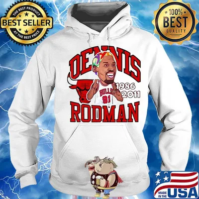91 Dennis Rodman Chicago Bulls 1986 -2011 s Hoodie