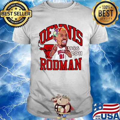 91 Dennis Rodman Chicago Bulls 1986 -2011 shirt