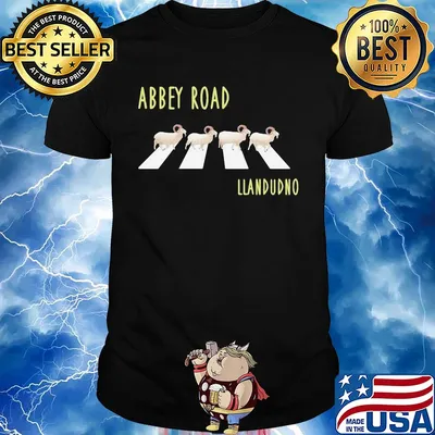 Abbey road Llandudno goats shirt