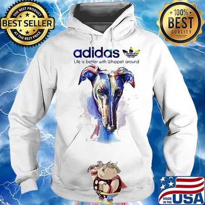 Adidas all day I dream about Whippet around Coloful s Hoodie