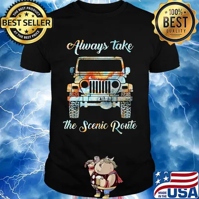 Always take the scenic route car shirt