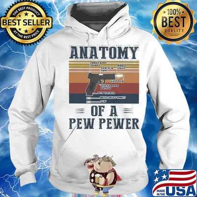 Anatomy of a pew pewer vintage s Hoodie