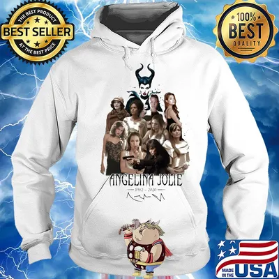 Angelian Jolie 1982-2020 signature s Hoodie