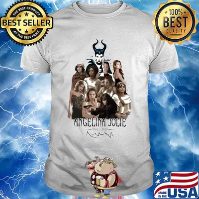 Angelian Jolie 1982-2020 signature shirt