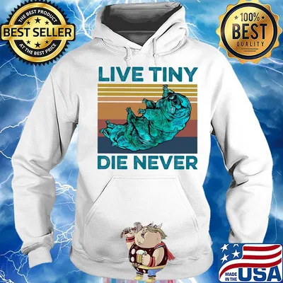 Animal live tiny die never vintage s Hoodie