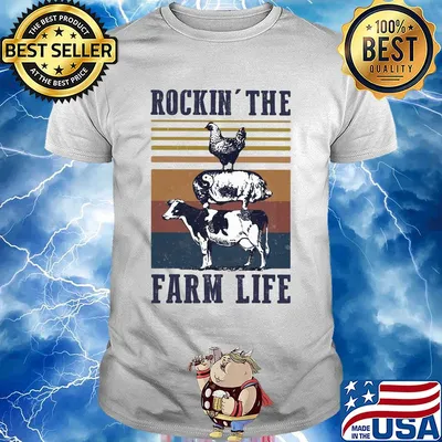 Animal Rockin' the farm life vintage shirt