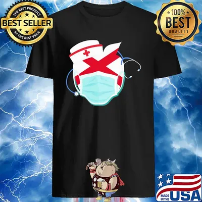 Apple Nurse Alabama Flag Covid-19 shirt