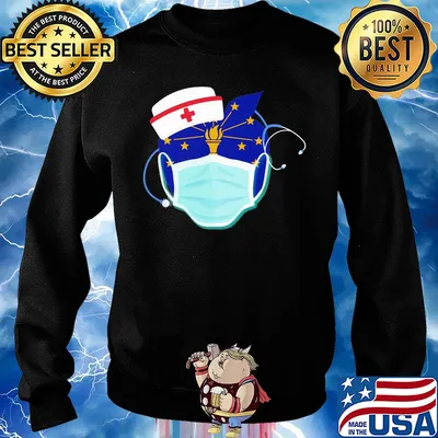 Apple Nurse Indiana Flag Covid-19 s 17