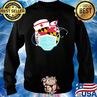 Apple Nurse Maryland Flag Covid-19 s 17