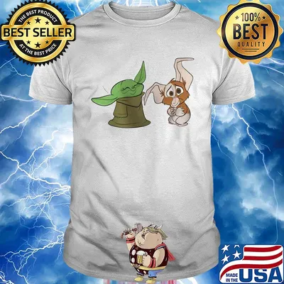 Baby Yoda and gizmo cute shirt