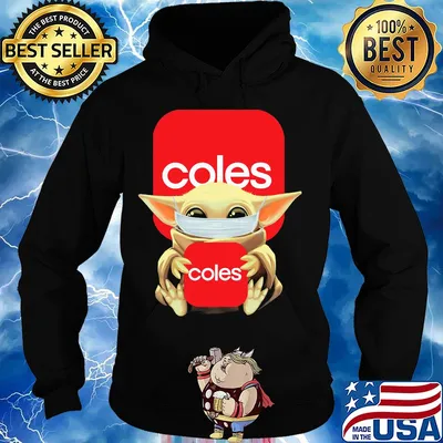 Baby Yoda face mask hug Coles s Hoodie