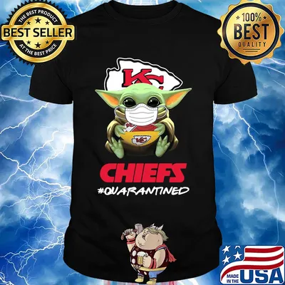 Baby yoda hug Kansas City Chiefs quarantined mask covid-19 shirt