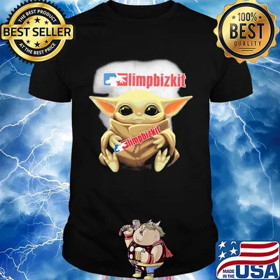Baby yoda hug limpbizkit shirt
