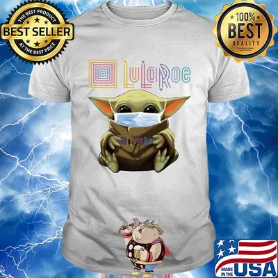 Baby yoda hug lularoe covid-19 shirt