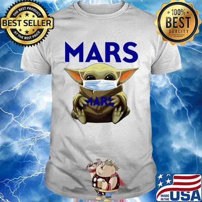 Baby yoda hug mars covid-19 2020 shirt