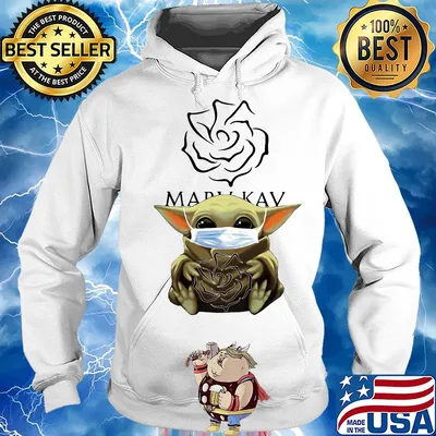 Baby yoda hug mary kay covid-19 s Hoodie