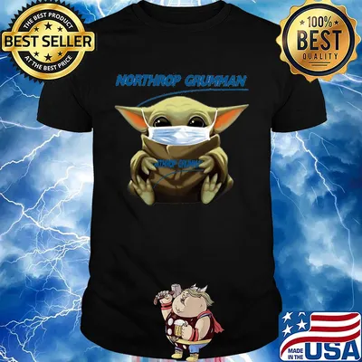 Baby yoda hug northrop grumman covid-19 2020 shirt